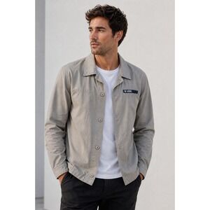 Vans Men's Canvas Jacket Button Front Workwear Skate Streetwear